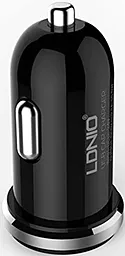 Автомобильное зарядное устройство LDNio Car charger 12W 2.1A 2xUSB-A Black (DL-C22) - миниатюра 3