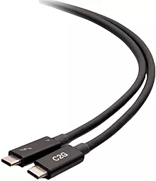 Кабель USB PD C2G 100W 8K 60Hz Thunderbolt 4 0.8M USB Type-C - Type-C Cable Black (C2G28886) - миниатюра 5