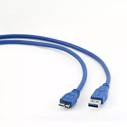 Кабель USB Cablexpert 3m micro USB 3.0 Cable Blue (CCP-mUSB3-AMBM-10) - миниатюра 2