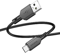 Кабель USB Borofone BX70 3a USB Type-C Cable Black - миниатюра 2