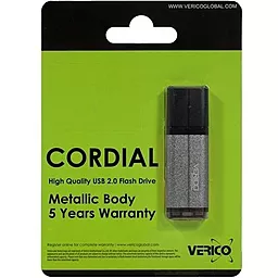 Флешка Verico USB 4Gb Cordial (1UDOV-MFGY43-NN) Gray - миниатюра 2