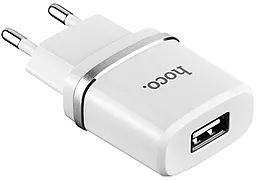 Сетевое зарядное устройство Hoco С12 Smart Charger 1USB 1A with Micro USB Cable White - миниатюра 4