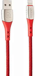 Кабель USB Usams U-Tone 1.2M Lightning Cable Red (US-SJ303)