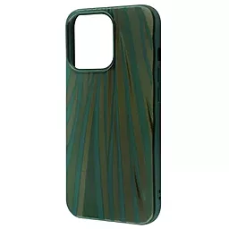 Чехол Wave Gradient Patterns Case для Apple iPhone 12, iPhone 12 Pro Green Matte