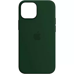 Чохол Apple Leather Case with MagSafe for iPhone 14 Shirt Green