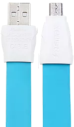 Кабель USB Remax Full Speed 2 micro USB Cable Blue (RC-011m)