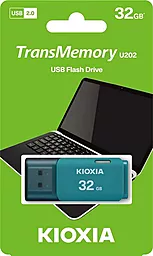 Флешка Kioxia TransMemory U202 32GB USB 2.0 (LU202L032GG4) Blue - миниатюра 3