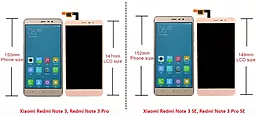 Дисплей Xiaomi Redmi Note 3 (147mm) с тачскрином, оригинал, Gold - миниатюра 2