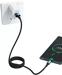 Кабель USB Essager Sunset 100w 7a 0.5m USB Type-C cable black (EXC7A-CGB01-P) - миниатюра 4