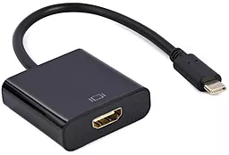 Видео переходник (адаптер) Cablexpert USB Type-C - HDMI v2.0 4k 60hz 0.15m black (A-CM-HDMIF-04)
