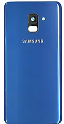 Задняя крышка корпуса Samsung Galaxy A8 2018 A530 со стеклом камеры Original Blue
