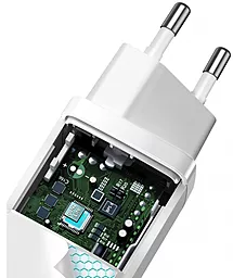 Сетевое зарядное устройство с быстрой зарядкой Baseus GaN2 Lite Quick Charge 65W White (CCGAN265) - миниатюра 4