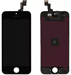 Дисплей Apple iPhone 5S, SE з тачскріном і рамкою, (TFT), Black