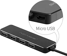 USB хаб Acasis AB2-L412 5-in-1 black - миниатюра 3