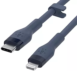 Кабель USB PD Belkin BoostCharge Flex 20W USB Type-C - Lightning Cable Blue (CAA009bt1MBL) - миниатюра 2