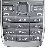 Клавиатура Nokia E52 Silver