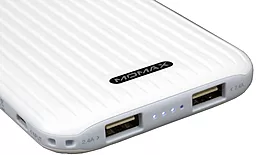 Повербанк Momax iPower GO Slim Battery 10000 mAh White (IP56W) - мініатюра 3