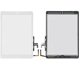 Сенсор (тачскрин) Apple iPad 9.7 2017 (A1822, A1823, полный комплект с кнопкой Home) White