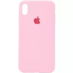 Чехол Silicone Case Full для Apple iPhone XS Max Light Pink