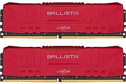 Оперативная память Crucial 32GB (2x16GB) DDR4 2666MHz Ballistix Red (BL2K16G26C16U4R)