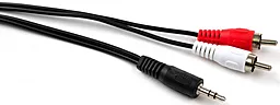 Аудіо кабель Vinga Aux mini Jack 3.5 mm - 2хRCA M/M Cable 5 м black - мініатюра 2