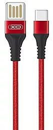 Кабель USB XO NB118 Weave USB Type-C Cable Red