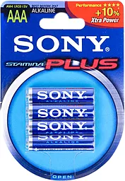 Батарейки Sony AAA (LR03) Stamina Plus 4шт