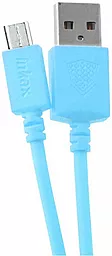 Кабель USB Inkax 2M micro USB Cable Blue (CK-08) - миниатюра 2