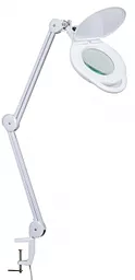 Лупа настольная Bourya 8062D3 LED подсветка White - миниатюра 2