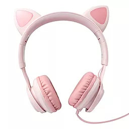 Наушники Hoco W36 Cat Ear Pink - миниатюра 4