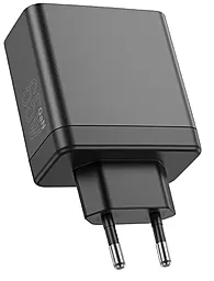 Сетевое зарядное устройство Borofone BN12 Manager 65w PD 2xUSB-C/USB-A ports fast charger black - миниатюра 2