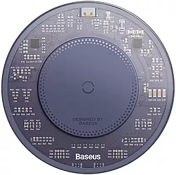 Бездротовий (індукційний) зарядний пристрій Baseus Simple 2 15w Wireless Charger purple (CCJJ050005)