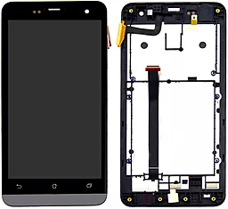 Дисплей Asus ZenFone 5 A500CG, A500KL, A501CG (T00J, T00J-D) с тачскрином и рамкой, Black