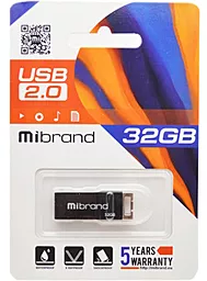 Флешка Mibrand Chameleon 32GB Black (MI2.0/CH32U6B) - миниатюра 2