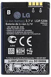 Акумулятор LG BL40 New Chocolate / LGIP-520N (1000 mAh)