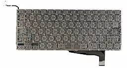 Клавіатура для ноутбуку Apple MacBook Pro A1286 з підсвіткою клавіш, без рамки, горизонтальний Enter Black - мініатюра 3