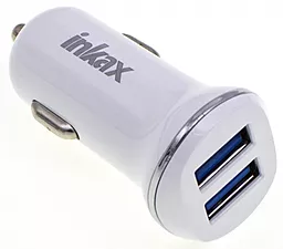 Автомобильное зарядное устройство Inkax CD-13 1A + Micro Cable White