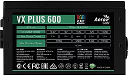 Блок питания Aerocool 600W VX PLUS 600 RGB (4718009150911) - миниатюра 3