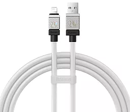 Кабель USB Baseus CoolPlay Series 12w 2.4a lightning cable white (CAKW000402)
