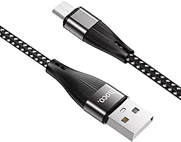 Кабель USB Hoco X57 Blessing micro USB Cable Black - миниатюра 3