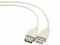 Кабель (шлейф) Cablexpert USB2.0 AM to USB2.0 AF 0.75м White - миниатюра 2