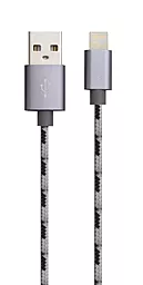 Кабель USB Borofone BX24 Ring Current 12W 2.4A Lightning Cable Grey