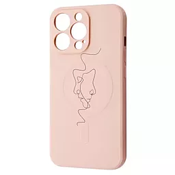 Чехол Wave Minimal Art Case with MagSafe для Apple iPhone 13 Pro Pink Sand/Human
