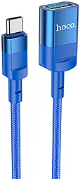 USB-подовжувач 1.2м Hoco USB 3.0 Type-C - USB-A 2.0 Blue