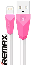 Кабель USB Remax Alien Lightning Cable Pink / White (RC-30i)