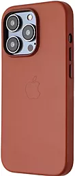 Чехол Apple Leather Case with MagSafe for iPhone 14 Pro Max  Umber - миниатюра 2
