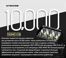 Фонарик Nitecore TM10K с OLED дисплеем (6-1335) - миниатюра 5