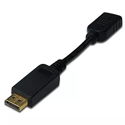 Відеокабель Digitus DisplayPort to HDMI (AM/AF) 0.15m (AK-340408-001-S) Black