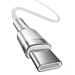 Кабель USB PD Baseus Cafule 20V 5A 2M USB Type-C - Type-C Cable White (CATJK-D02) - миниатюра 2