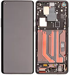 Дисплей OnePlus 8 (IN2010, IN2013) з тачскріном і рамкою, оригінал, Black